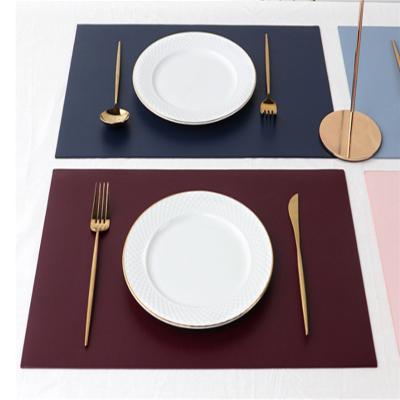 China Exquisite Luxury Leather Western Protector Western Protector Boshiho Food Dish Pad Boshiho Food Pad Heat Insulation Dining Table Stored Household Table Set for sale