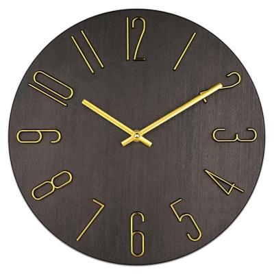 China FOLDER for home decoration round shape modern design cheap plastic wall clock for sale