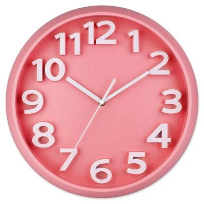 China 13 Inch Quartz Analogue Creative Pinnacle Round Shape 3d Wall Clock Modern Home Decorative for sale