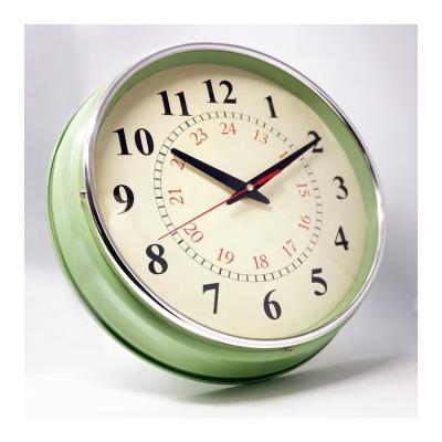 China Wholesale Antique Decorative Large Size Modern Quartz Style Steel Wall Clock for sale