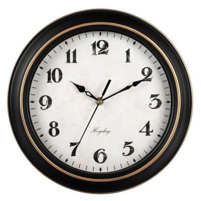 China Antique Style 12 Inch And 14 Inch Analog Quartz Non Silent Retro Home Decorative Rustic Wall Clock for sale