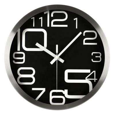 China Apogee CREATIVE 12 Inch Quartz Analog Modern Design Metal Wall Clock for sale