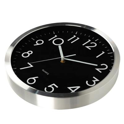 China BRIEF Modern Design Luxury Contemporary Aluminum Wall Clock for sale