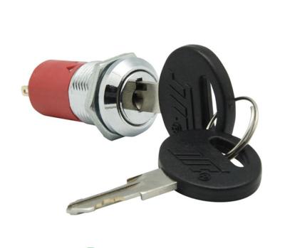 China Household ON-ON Lock SPST Switch Key Lock For Cabinet for sale