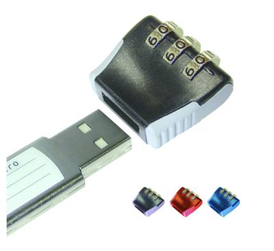 China Security USB Zinc Alloy Driver Number Lock Cover for sale