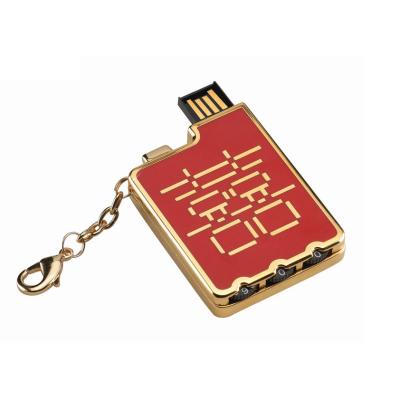 China Durable Chinese Stylish Combination Padlock For Wedding Gift Wit SanDisk Chip for sale