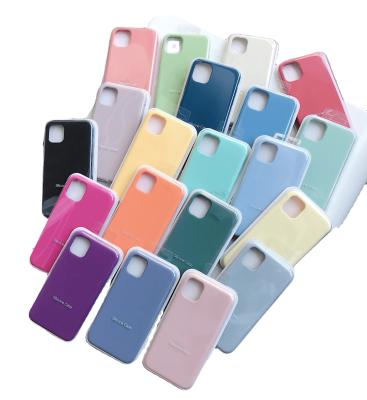 China Original Simple Silicone Phone Case For 7 8 Plus Cover For iphone 6 6S plus X XS max XR 7 8 11 12 13 No Logo Cases for sale