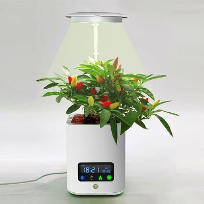 China Creative Smart Garden LED Desktop Mini Grow Light Indoor Flower Pots and Planters with Wireless Desktop Air Purifier Humidifier Speaker for sale