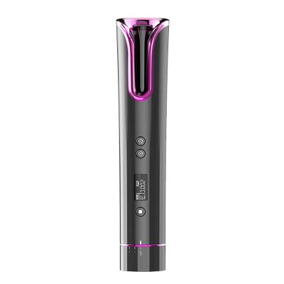 China DIY Hair Curving 2021 Electric Curling Ceramic Cordless Rotating Automatic Hair Curler Mini Portable Auto Wireless USB Iron Rollers Pro Air Wand Stying for sale