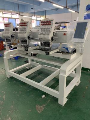 China 2 Heads Computer Cap T shirt Flat Embroidery Machine Price for Sale With Embroidery Software for sale