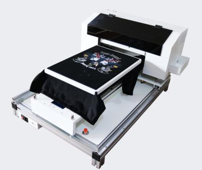 China Full Automatic A3 DTG printer T-Shirt printer Directly to Garment white and color same time print DTG flatbed printer for sale