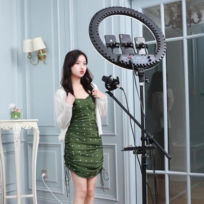 China 100 | OEM 240VAC 21inch 52cm circle ring LED light 2900-6500k selfie tiktok with remote tripod for sale