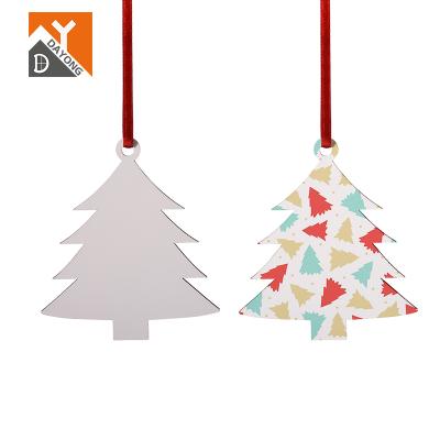 China 2022 Factory Cute White Christmas Ornaments DAYONG Housewares DAYONG MDF Sublimation Christmas Ornament for sale