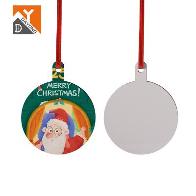 China MDF Christmas Ornaments Wholesale Tree Decoration DAYONG Xmas Sublimation MDF Printable Double Sided Christmas Ornament for sale