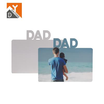 China Wholesale Beautiful MDF Photo Fridge Magnet DAYONG Sublimation MDF Photo Fridge Magnet For Father Day Gifts for sale