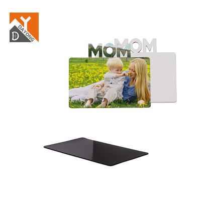 China Beautiful Customized Hardboard MDF Fridge Magnet MDF Photo Fridge Magnet DAYONG DAD BY MOM For Sublimation for sale