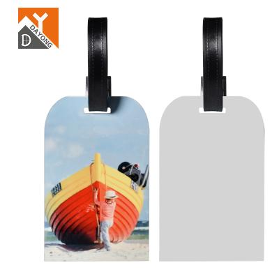 China DAYONG Top Reliable Quality Tag DAYONG Top Reliable Quality MDF Double Sided Sublimation Printing MDF Luggage Travel Custom Shaped Tag for sale