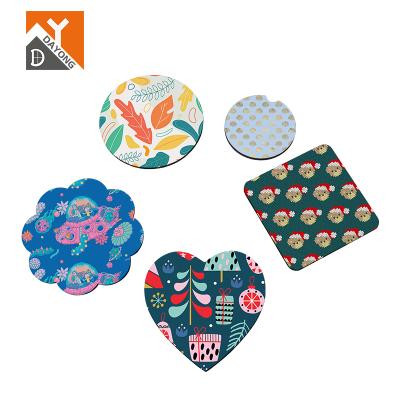 China DAYONG Viable Wholesale Custom Square Blank Coasters Sublimation MDF 90mm Coasters for sale