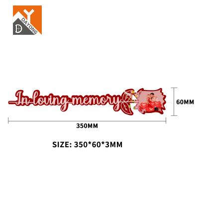 China DIY Valentines Day Keepsake Gift MDF In Memory Loving Sublimation Rose Valentines Day 2022 for sale