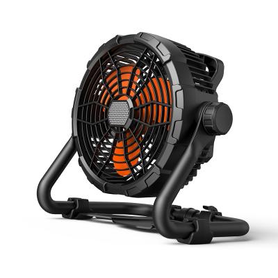 China Outdoor Camping Type Fan Lamp LED Maintenance Work Industrial Mobile Fan New Product Floor Fan Mobile Charging Fan for sale