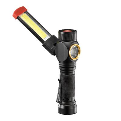 China Multifunctional Reversible Led Work Light Car Repair Light Rechargeable Flashlight G08 for sale