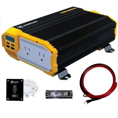 China High Efficiency 12v 1100w Power Inverters Smart AC Vehicles DC Modified Sine Wave Car Inverter With USB Charging for sale