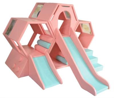 China Modern Soft Playground Soft Playground Kids Indoor Honeycomb Castle Maze Honeycomb Slide for sale