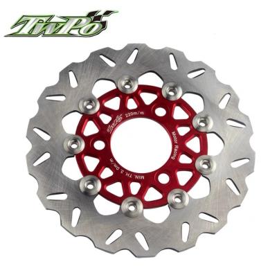 China Stainless Steel TWPO Toothed Floating Brake Disc 220 7.0 Hole Pitch For DIO GP110 for sale