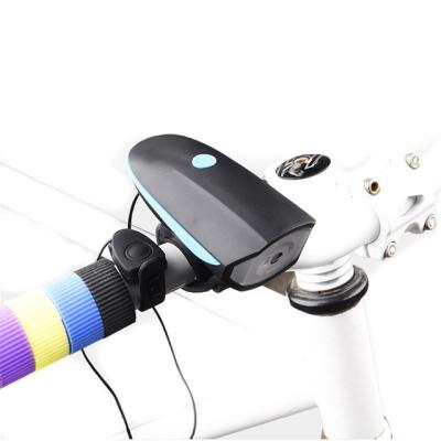 China Rechargeable Waterproof Bicycle Lamp 120 Head Light USB DB Horn Loud Alarm Bell Warning Rechargeable Led Bike Front Light for sale