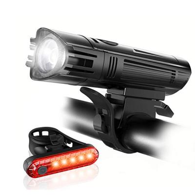 China Waterproof Ultra Bright Bike Light Set Usb Rechargeable Bicycle Front Light Back Taillight Waterproof Led Bicycle Light for sale