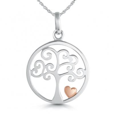 China Stainless Steel MECYLIFE Family Tree Jewelry Stainless Steel Tree of Life Pendant for sale