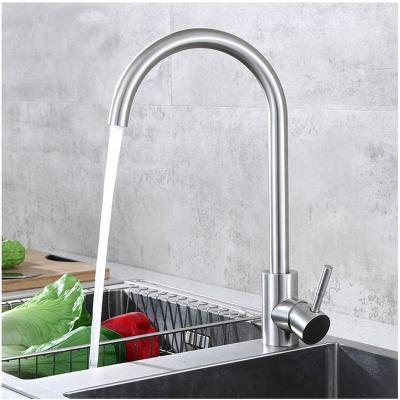 China Other Kaiping Factory High Quality Square Black Brushed 360 Degree 304 Stainless Steel Kitchen Faucet for sale