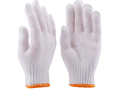 China Seamless Polycotton Bleach White String Knitted Working Gloves Polycotton Gloves Safety Gloves for sale