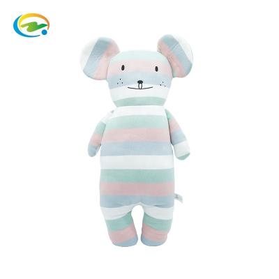 China Super Soft 17 Years Excellent Baby Toy Supplier Striped Animal Pillow Elephant 50cm Custom Cotton Pillow Soft Comfort Gift 12 Tiles for sale