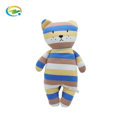 China Kids Toy Gift 50cm Cotton Plush Pillow Animal Large Size Animal Filled Striped Line Sofa Bed Pillow Soft Doll Elephant Bear Rabbit Dog for sale