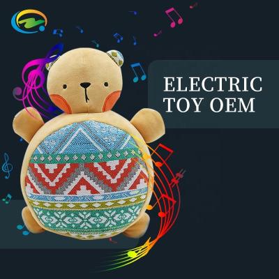 China Excellent Baby Singing Teddy Bear Toy OEM/ODM Voice Dance Soothing Plush Doll Educational Music Bear Toy Supplier for sale