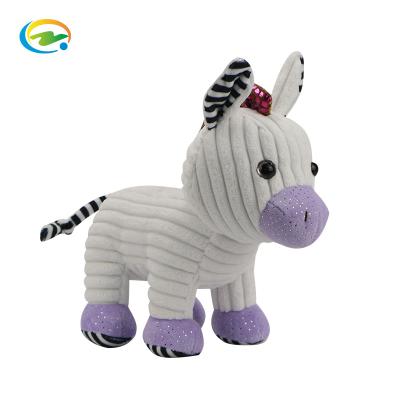 China Customize OEM/ODM Soft Gray Pony Injured Pony Stuffed Animal 100 Cotton Stuffed Animal Toys 25cm Gift Surprise for sale