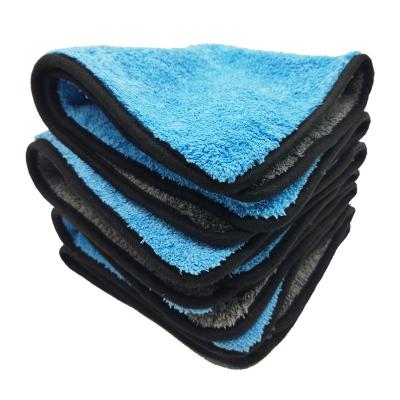 China Free-Scratch Coral Fleece 100% Polyester 500Gsm Microfiber Car Wash Towel Cleaning Cloths for sale