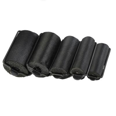 China New Simple Amazon Wrap Satin Surface Sponge Hair Rollers Hair Styling Tools for sale