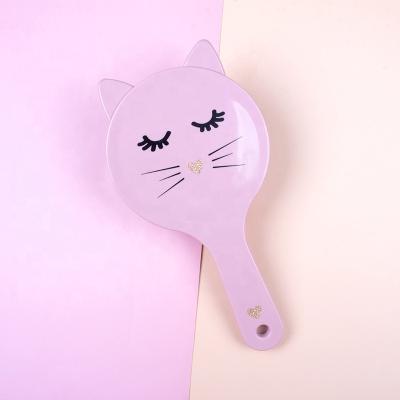 China Fashional Cute Cat Shaped Hot Sale Pink Hair Comb Hair Straightener for sale