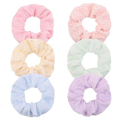 China One Piece Stretch Hair Scrunchies High Set Three Piece Set Classic Printed Hair Accessories for sale