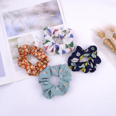 China Korea Cool Mixed Color Hair Scrunchies Big Hair Ties For Girls for sale