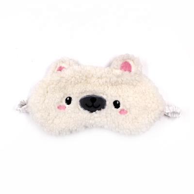 China Anti-Wrinkle Cartoon Polar Bear Under Eye Mask Steamer Cute Hairy Eye Mask for sale