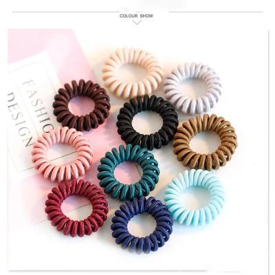 China Rubber hair accessories of Japan telephone wiring and Korean style tie Korean basic hair accessories for sale