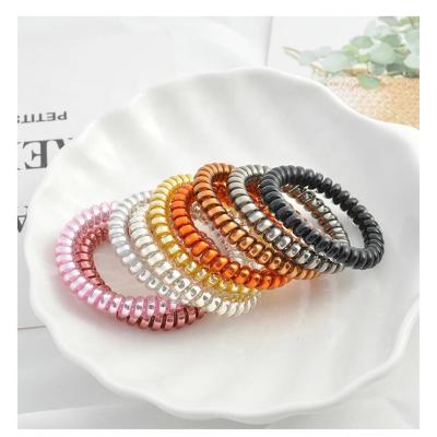 China Newest Simple Korean Thin Elastic Thin Telephone Wiring Accessories For Girls for sale