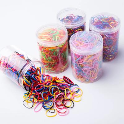 China Colorful Elastic Hair Decoration Elastic Band Storage Small Boxed Kids Girls Hair Accessories for sale