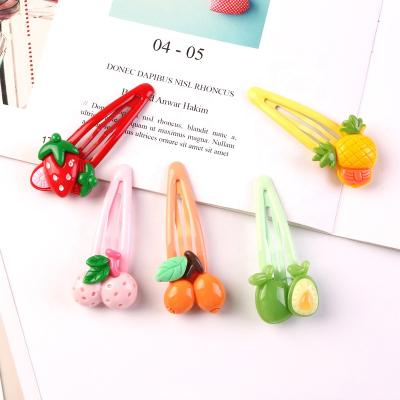 China Hot Selling Fashion Lovely Cartoon Fruit Girls Bangs BB Clip Hair Accessories for sale