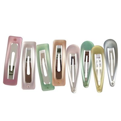 China Newest Popular Fashion Jelly Color Transparent Bangs BB Clip Hair Accessories for sale