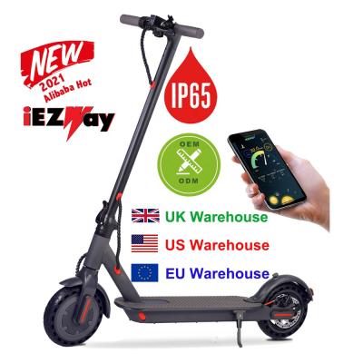 China 2021 Unisex Foldable Electric Scooter iEZway European Warehouse Adult for sale