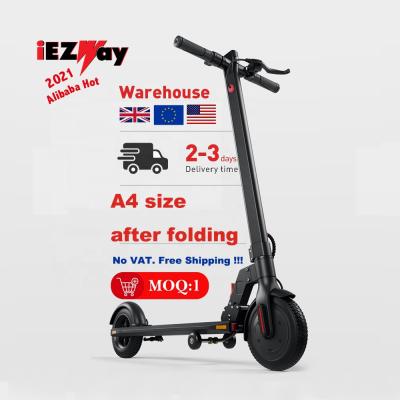 China 2021 Alibaba EU Warehouse Drop Shipping China Kick Two Wheel Unisex Folding 2 Freewheel Mobility Cheap Adult Electric Scooter for sale